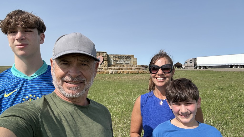 Visiting Theodore Roosevelt National Park, Medora and Hiking with Bisons at Painted Canyon&nbsp;Trail.